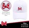 Picture of Disney Minnie Bow Patch Adjustable Baseball Cap Hat White One Size