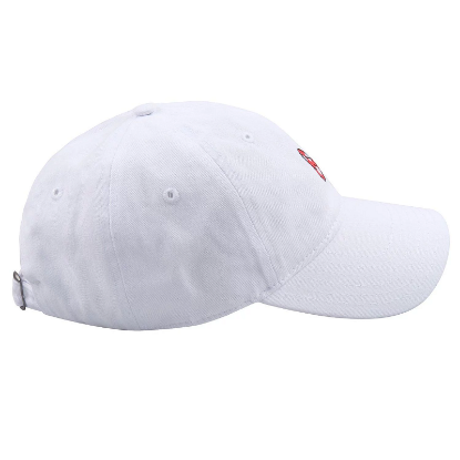 Picture of Disney Minnie Bow Patch Adjustable Baseball Cap Hat White One Size