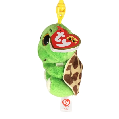 Picture of Ty Beanie Boos Turbo The Green Turtle Key Clip Plush 3 Inch