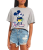 Picture of Disney Mickey Mouse Rainbow Character Crop Top Tee Small