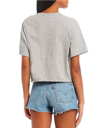 Picture of Disney Mickey Mouse Rainbow Character Crop Top Tee Small