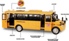 Picture of Diecast School Bus with Lights & Sound 5"