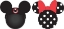 Picture of Disney Mickey Mouse Club and Minnie Mouse Polkadot Antenna Toppers