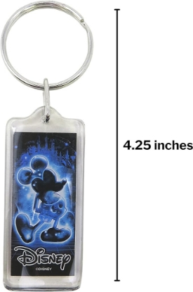 Picture of Space Magic Mickey Mouse, Lucite Rectangle Keychain