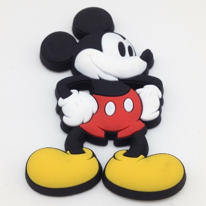 Picture of Disney Mickey Mouse Classic Retro Soft Touch Magnet Multi-colored 4"