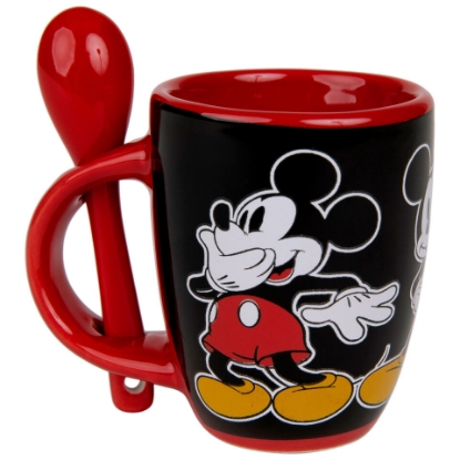 Picture of Disney Mickey Mouse Laughing Ceramic Espresso Mug with Spoon