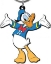 Picture of Disney Donald Duck Soft Touch PVC Key Ring, One Size, Multicolor
