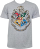 Picture of Harry Potter Hogwarts Crest Youth T-Shirt Grey Small