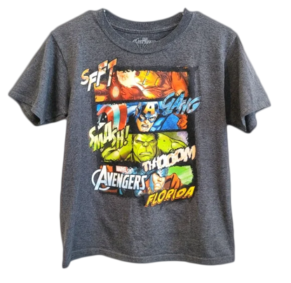 Picture of Marvel Avengers 4 Square Florida Youth T-Shirt Large