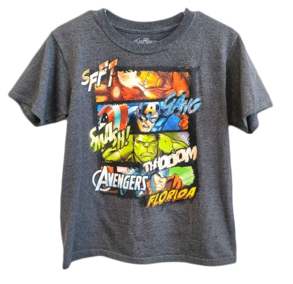 Picture of Marvel Avengers 4 Square Florida Youth T-Shirt Large
