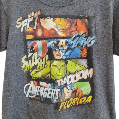 Picture of Marvel Avengers 4 Square Florida Youth T-Shirt Large