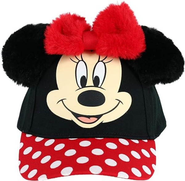 Picture of Disney Minnie Mouse Big Face Baseball Cap with 3D Plush Black