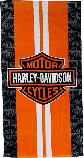 Picture of Harley Davidson Racing Stripes Beach Towel 30" X 60"