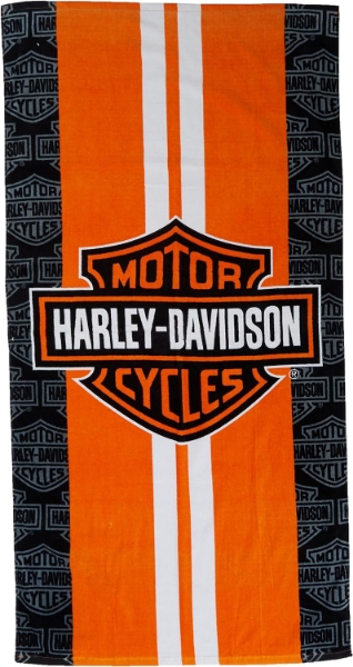 Picture of Harley Davidson Racing Stripes Beach Towel 30" X 60"