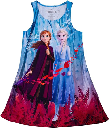 Picture of Disney Frozen 2 Girls Sublimated Dress Small Pink