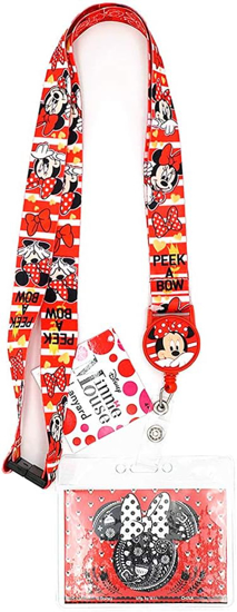 Picture of Disney Minnie Mouse Lanyard 85792 With Card Holder
