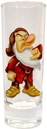 Picture of Disney Grumpy Shot Glass  "This Is My Happy Face!"