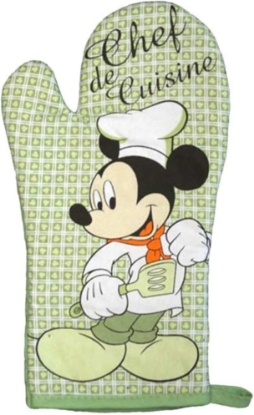 Picture of Disney Oven Mitt Pot Holder & Dish Towel 3 pc Kitchen Set (Mickey Mouse Green)