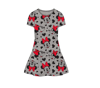 Picture of Youth Minnie Mouse All Over Print Dress Gray XS