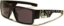 Picture of Locs Square Skull & Bones Matte Black Wrap Around Sunglasses