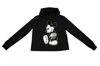 Picture of Mickey Mouse Black Plaid Cropped Junior Hoodie, XL