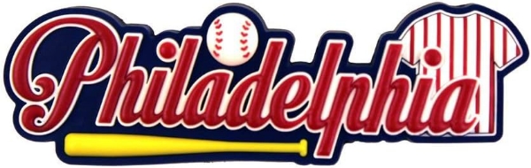 Picture of City of Philadelphia Baseball Rubber Magnet