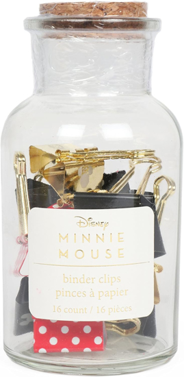 Picture of Disney Mickey Minnie Mouse Paper Clips in Jar
