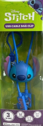 Picture of Disney Stitch 3D USB Bag Clip Size: Small