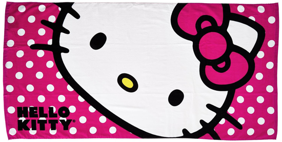 Picture of Sanrio Hello Kitty Polka Dot Balloon Beach Towel