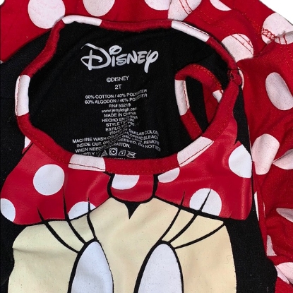 Picture of Disney Minnie Mouse Toddler Girls Dress (2T) Red