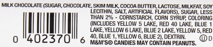 Picture of M&M's Milk Chocolate Minis Candy, 1.08-Ounce Tube