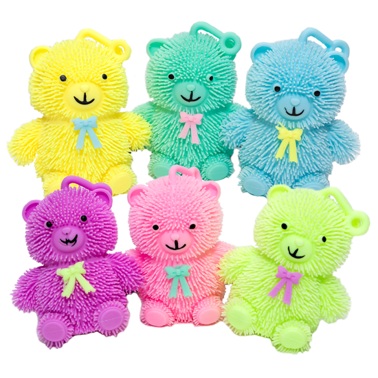 Picture of Light Up Puffer Bears 12 Per Pack  Soft Toy