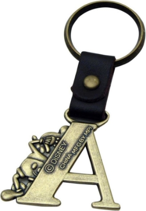 Picture of Disney Mickey Mouse Letter A Brass Key Chain