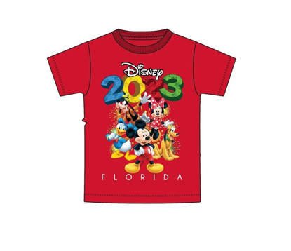 Picture of Disney 2023 Adult Mickey and Friends Unisex Tee Red XL