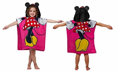Picture of Disney Minnie Mouse Pose Hooded Towel Pink