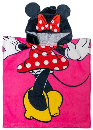 Picture of Disney Minnie Mouse Pose Hooded Towel Pink