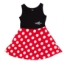 Picture of Disney Minnie Mouse Women's Black & Red Polka Dot Dress Small (S)