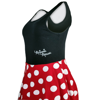 Picture of Disney Minnie Mouse Women's Black & Red Polka Dot Dress Small (S)