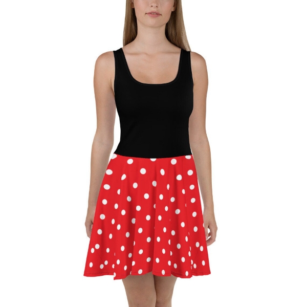Picture of Disney Minnie Mouse Black and Red Girl's Dress - L (14)