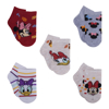 Picture of Disney Minnie Mouse 5 Pack Kids Quarter Socks with Harvest Design