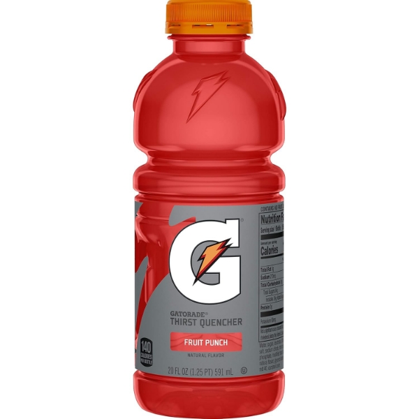 Picture of Gatorade Fruit Punch Thirst Quencher Sports Drink, 20 fl oz Bottle