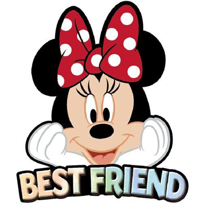 Picture of Disney Minnie Head Red Bow Polka Dot Best Friend Soft Touch Magnet