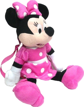 Picture of Disney Minnie Pink Dress Plush Backpack Girl's Size: One Size