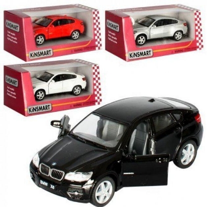 Picture of KiNSMART BMW X6 5" 1:38 Scale Die Cast Metal Model w/Pullback Action White