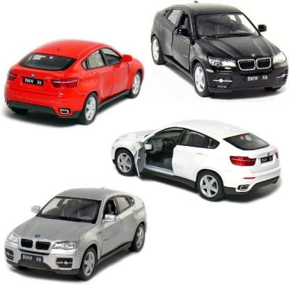 Picture of KiNSMART BMW X6 5" 1:38 Scale Die Cast Metal Model w/Pullback Action White