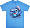 Picture of Disney Stitch Front & Back Print Men's T-Shirt, Blue M