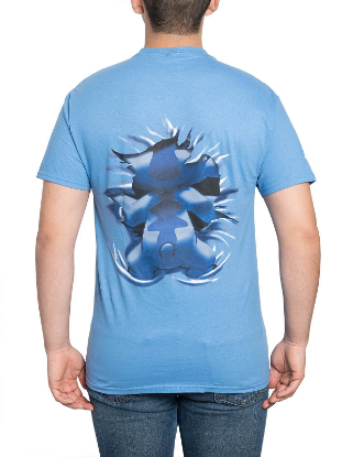 Picture of Disney Stitch Front & Back Print Men's T-Shirt, Blue M