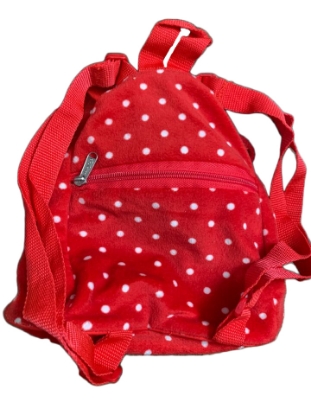 Picture of Disney Minnie Mouse Red Backpack With 3D Face Cinch Closure Red 10"