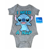 Picture of Disney Lilo and Stitch Infant Onesie  Need A Nap Toddler Bodysuit Gray 12M