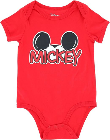 Picture of Disney Mickey Mouse Red Short Sleeve Onesie for Infant 18 Months